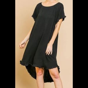 Black Dress with Fringe